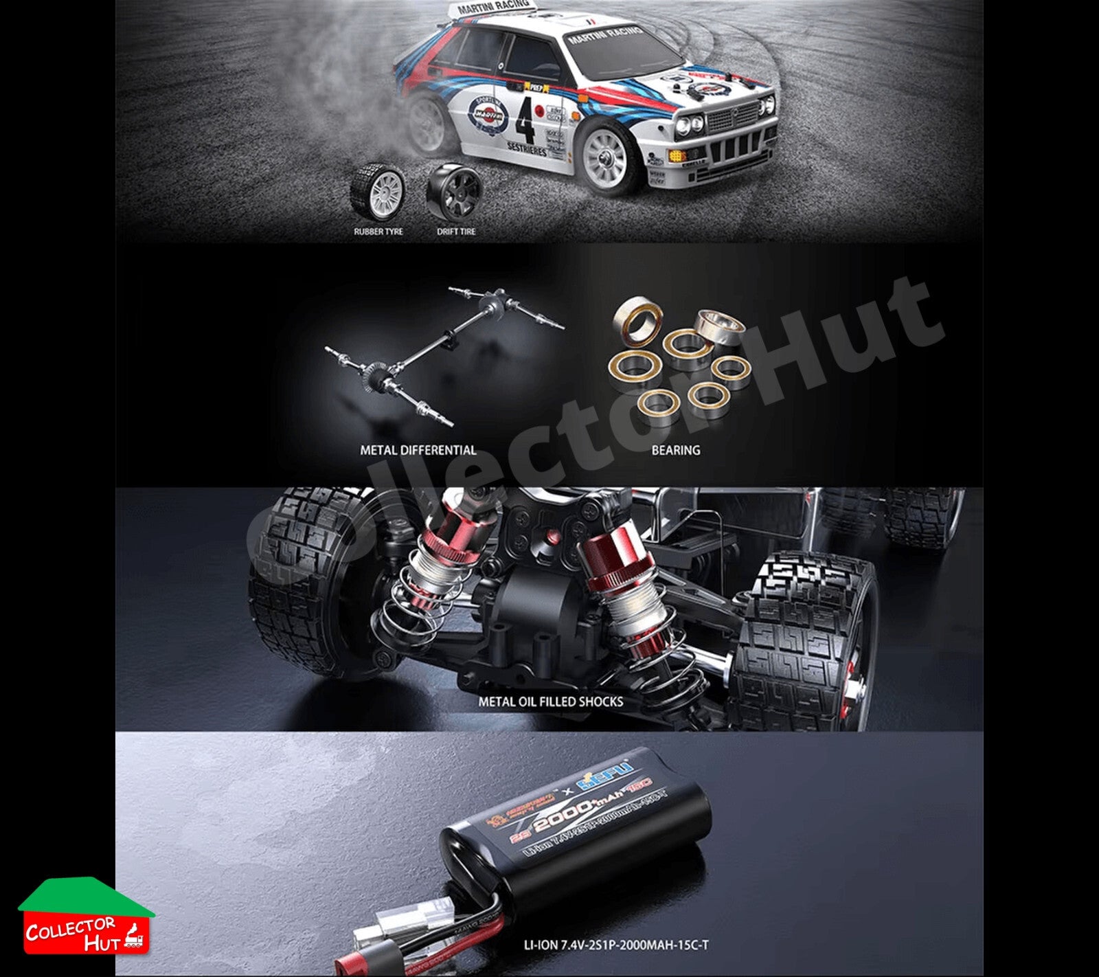 MJX Hyper Go 1:14 4WD Rally Car Drift Series 14301 Citroen 14302 Lancia 14303