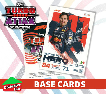 Topps Turbo Attax Formula 1 F1 2024 #1-166 Base Cards YOU CHOOSE