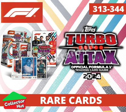 Topps Turbo Attax Formula 1 F1 2024 #313-344 RARE Limited Cards YOU CHOOSE