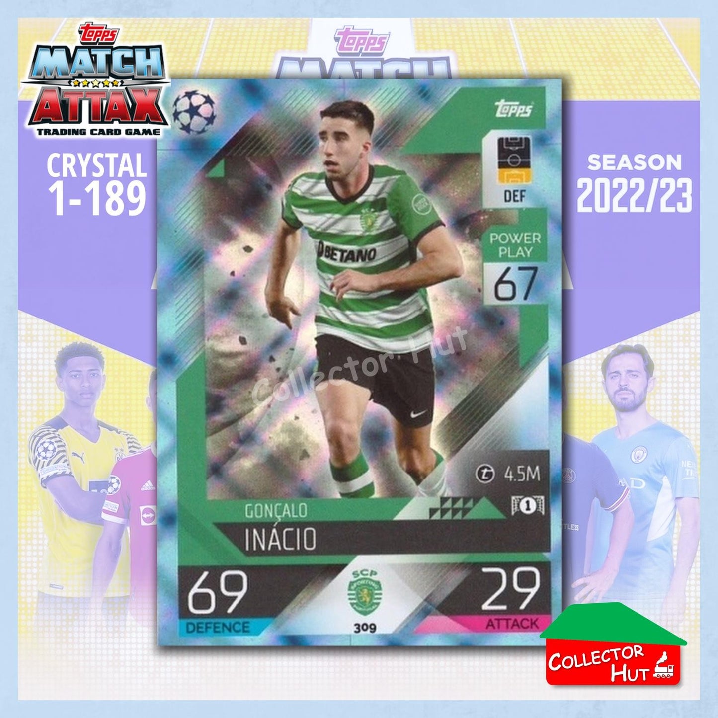 Topps Match Attax Europa Champions League 2022/23 Crystal Parallel Cards 190-387