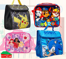 Boys Girls Kids Childrens School Lunch Bags Junior Novelty Character Bag