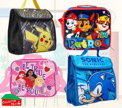 Boys Girls Kids Childrens School Lunch Bags Junior Novelty Character Bag