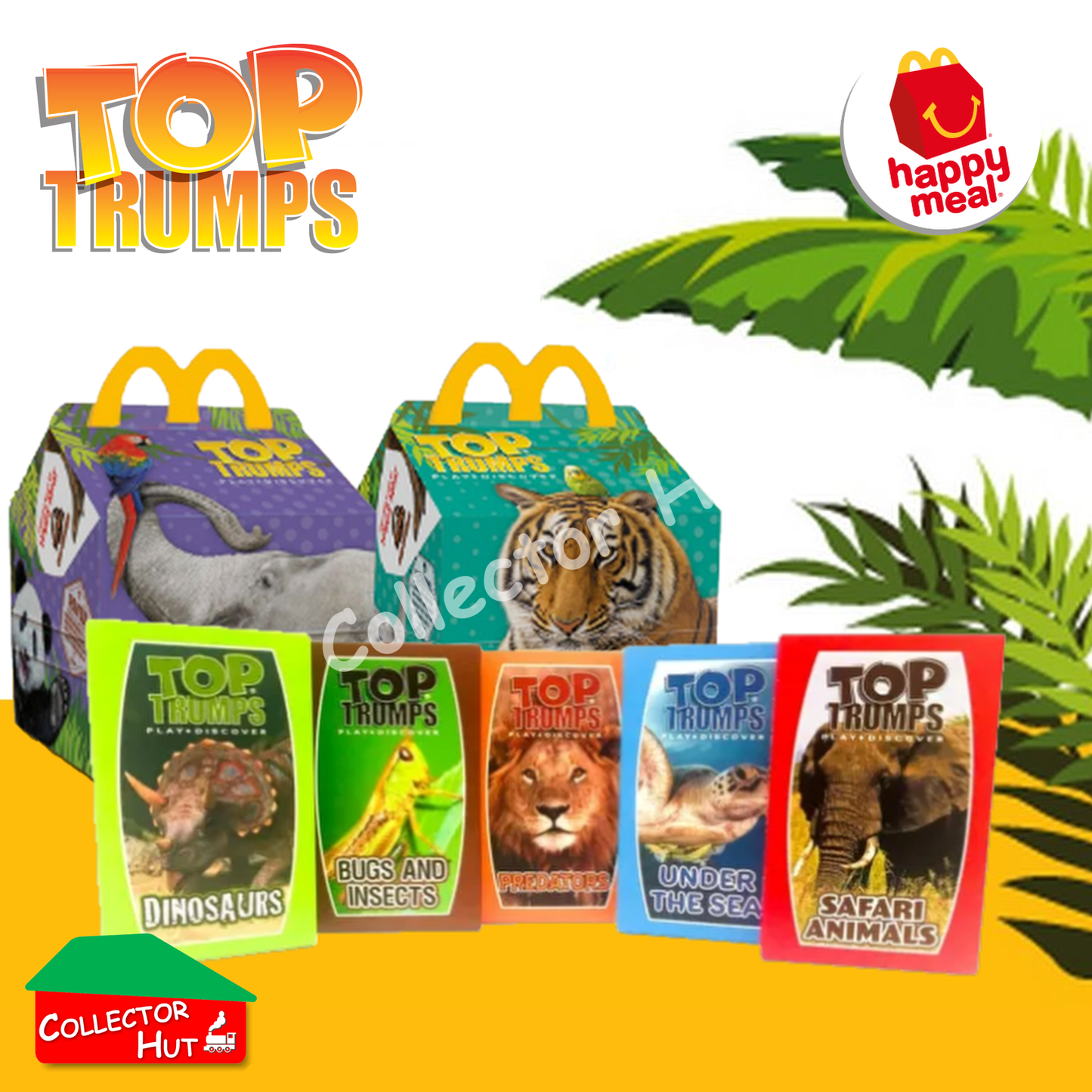 McDonald's Happy Meal Toys Top Trumps Winning Moves Play Card Packs
