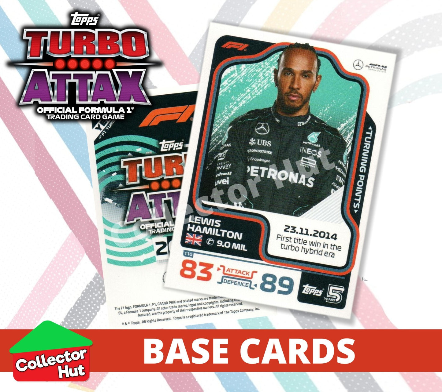 Topps Turbo Attax Formula 1 F1 2024 #1-166 Base Cards YOU CHOOSE