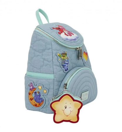 Loungefly Care Bears x Sesame Street Denim Mini Backpack