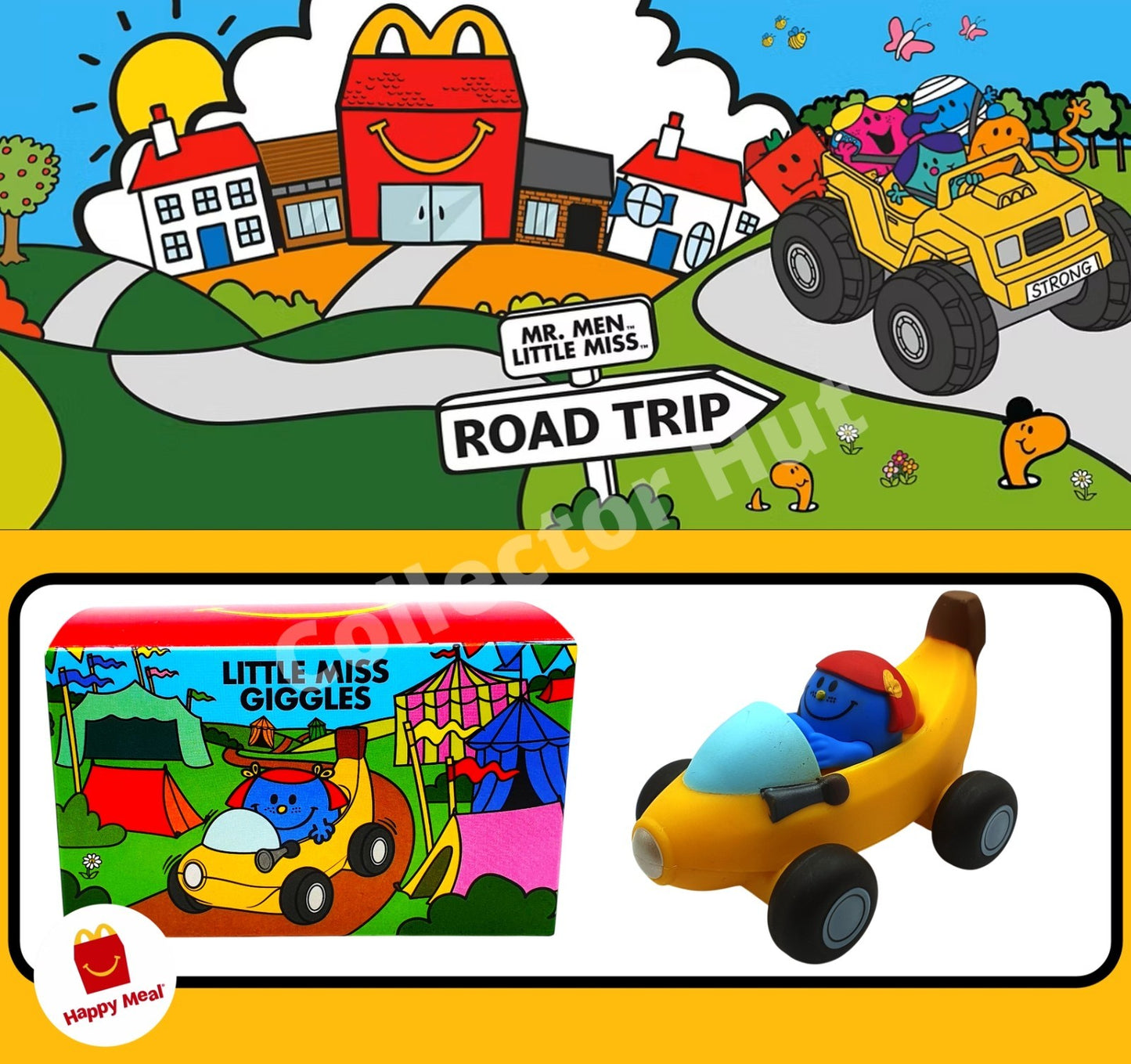 McDonalds Happy Meal Mr Men Little Miss Road Trip 2026 COMPLETE 10 Car Set