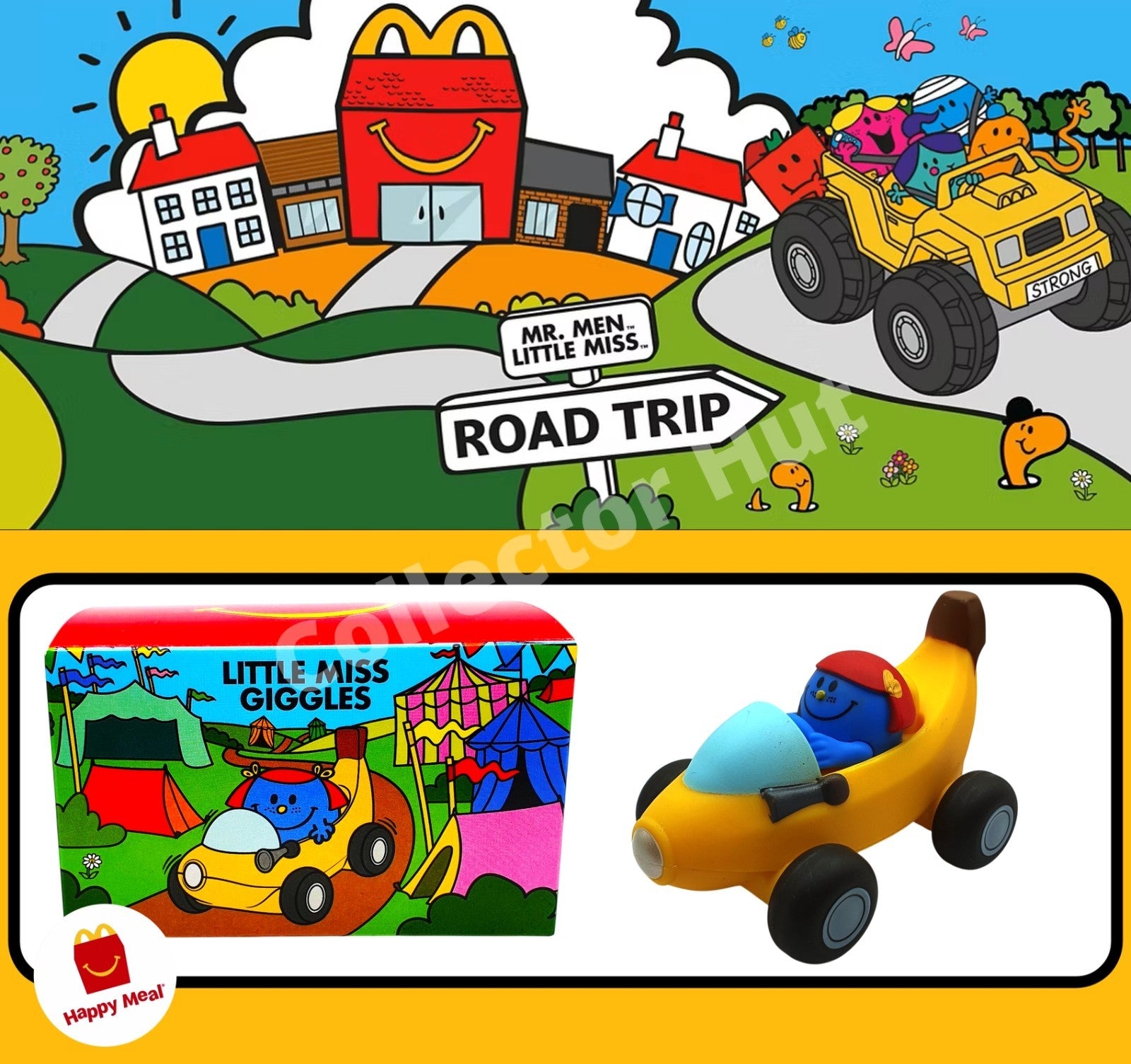 McDonalds Happy Meal Mr Men Little Miss Road Trip 2026 COMPLETE 10 Car Set