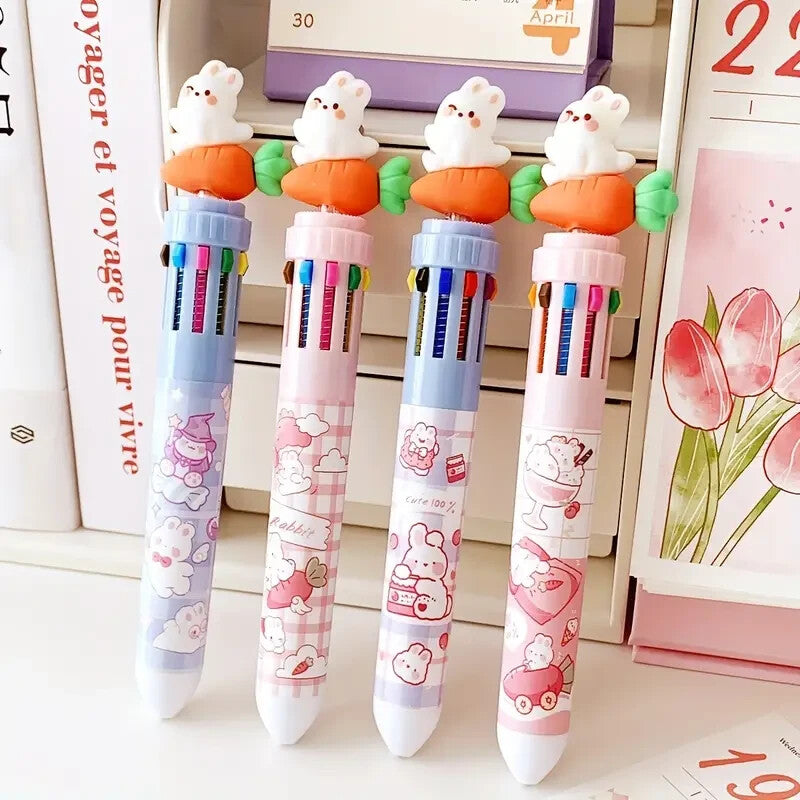 Novelty Ballpoint Pens 10 Colour MULTI-PACKS 4pcs 6pcs for Children