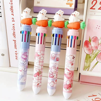 Novelty Ballpoint Pens 10 Colour MULTI-PACKS 4pcs 6pcs for Children