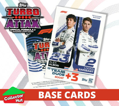 Topps Turbo Attax Formula 1 F1 2024 #1-166 Base Cards YOU CHOOSE