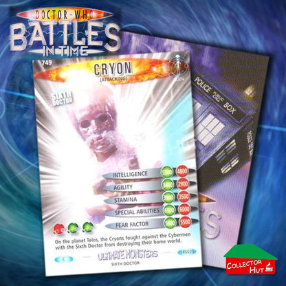 DOCTOR WHO Battles in Time #601-825 ULTIMATE MONSTERS RARE & COMMON Cards