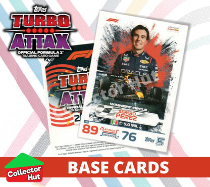 Topps Turbo Attax Formula 1 F1 2024 #1-166 Base Cards YOU CHOOSE