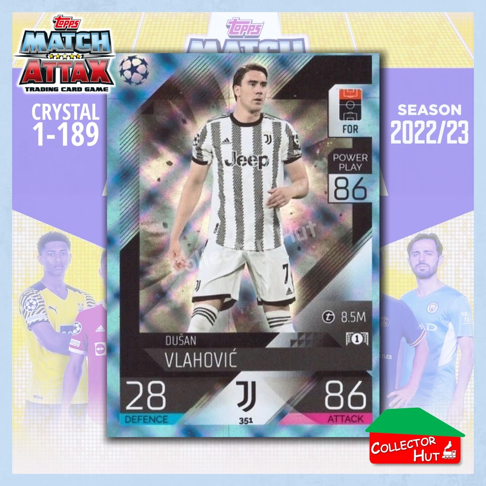 Topps Match Attax Europa Champions League 2022/23 Crystal Parallel Cards 190-387