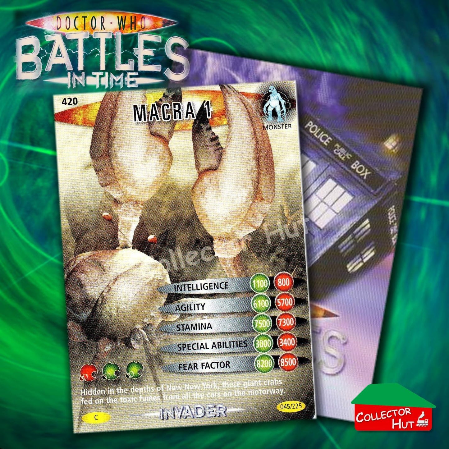 DOCTOR WHO Battles in Time #376-600 INVADER RARE & COMMON CARDS YOU CHOOSE