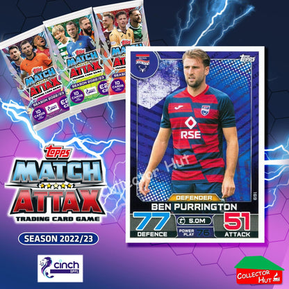 TOPPS MATCH ATTAX SPFL 2022/23 #163-264 Choose Your Card