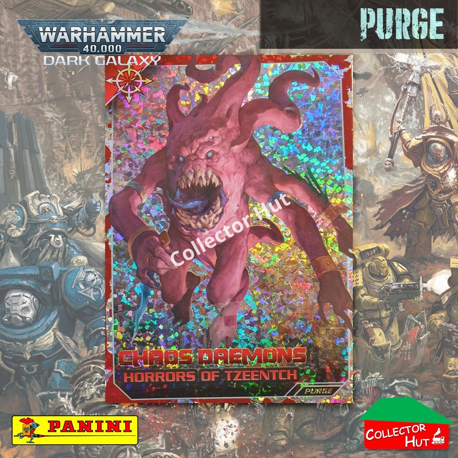 PANINI Warhammer 40,000 Dark Galaxy Parallel Trading Card Crusade Vanguard Purge
