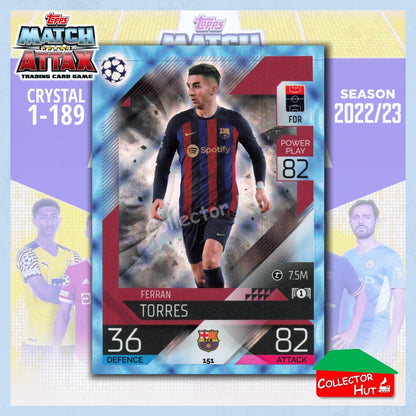 Topps Match Attax Europa Champions League 2022/23 Crystal Parallel Cards 1-189