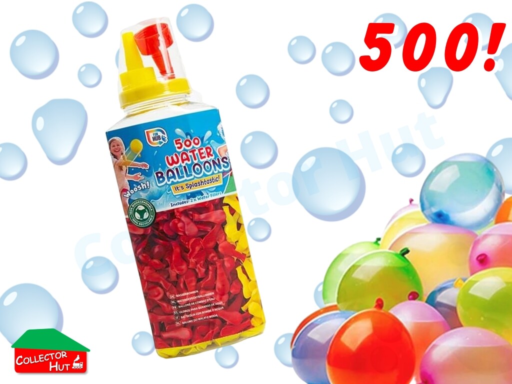 Water Balloons & Filler Nozzle Childrens Summer Outdoor Fun 500 Balloons