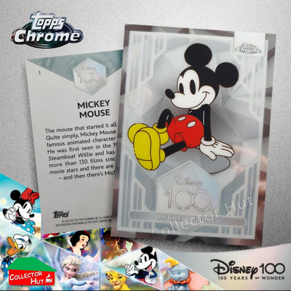 Disney 100 Topps Chrome 2023 Base Cards 1-100 Pick Singles to Complete Your Set