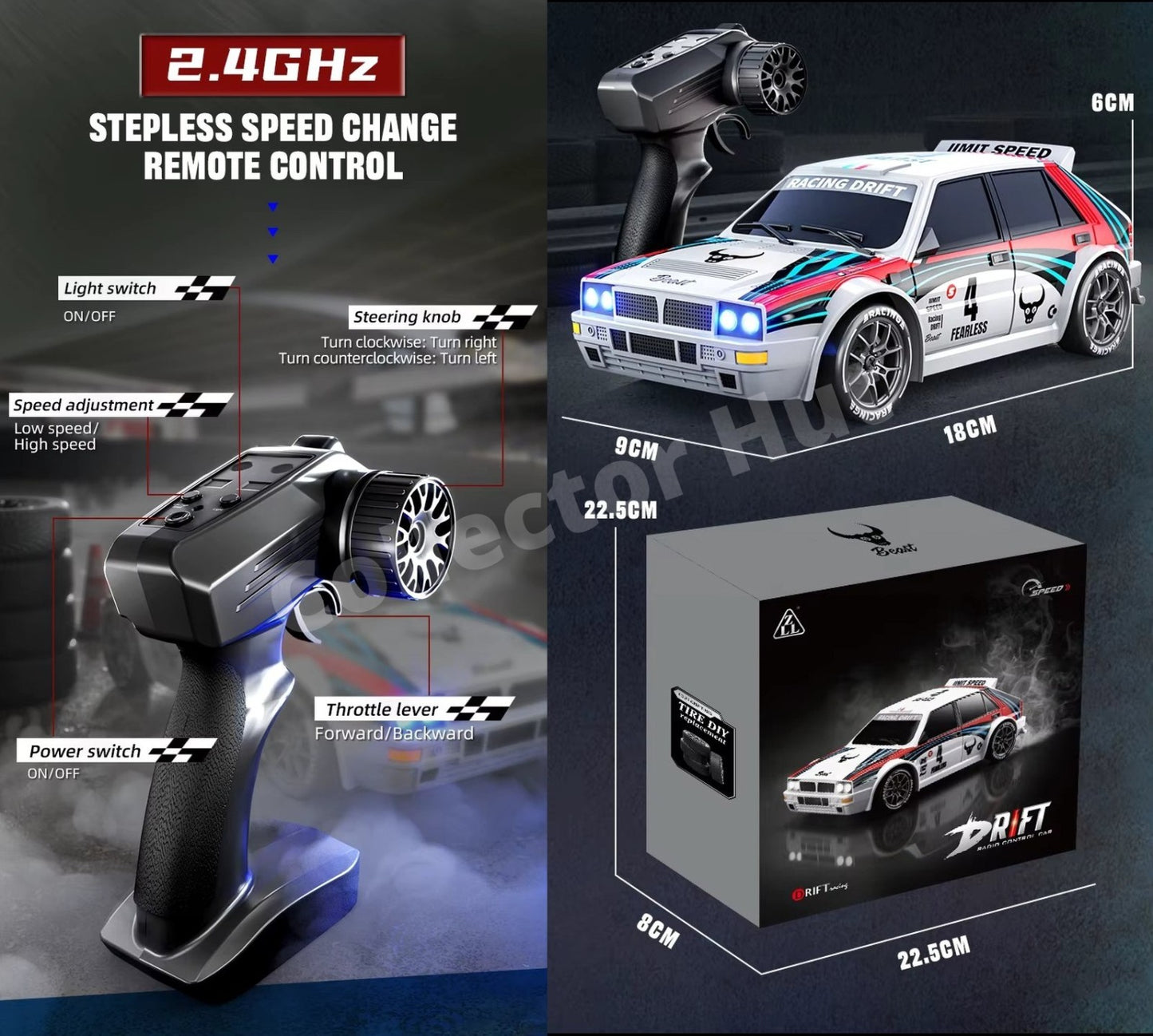ZLL SG204 Pro 1:24 Scale High Speed Drift Rally Car