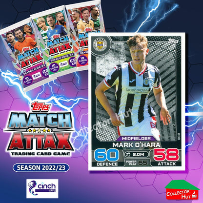 TOPPS MATCH ATTAX SPFL 2022/23 #163-264 Choose Your Card