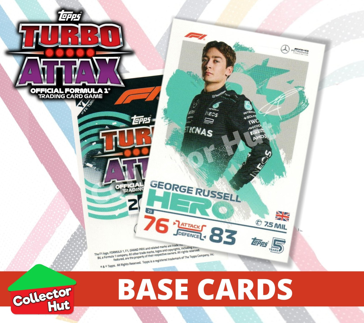 Topps Turbo Attax Formula 1 F1 2024 #1-166 Base Cards YOU CHOOSE