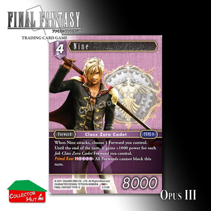 Final Fantasy Trading Card Game OPUS III 3 FOIL CARDS You Choose
