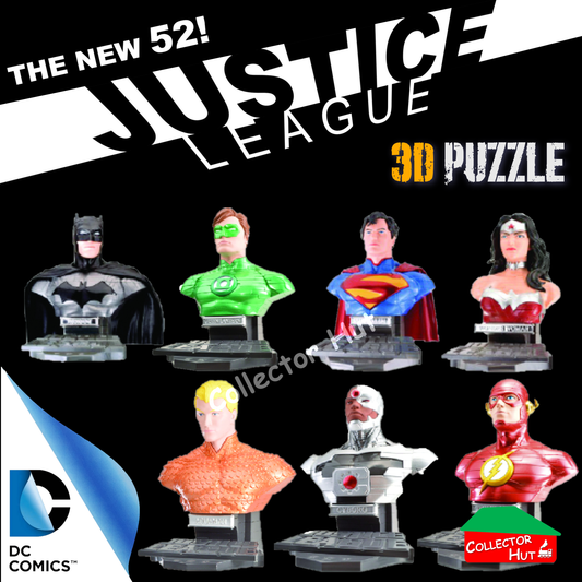 DC Justice League 3D Puzzle Bust The New 52! 72pcs Figurines Ornaments
