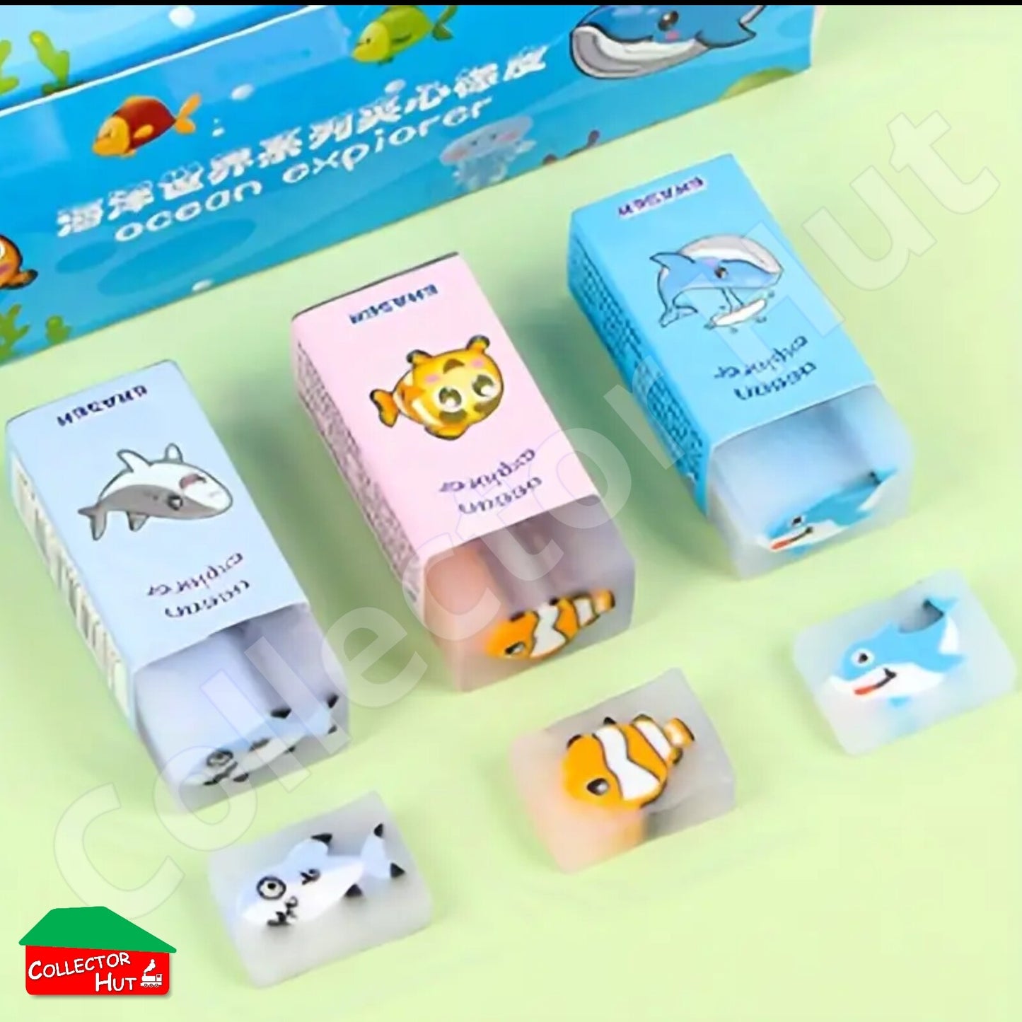 Novelty Sandwich Erasers 3pcs 5pcs 6pcs School Gift Party Bag Stocking Fillers
