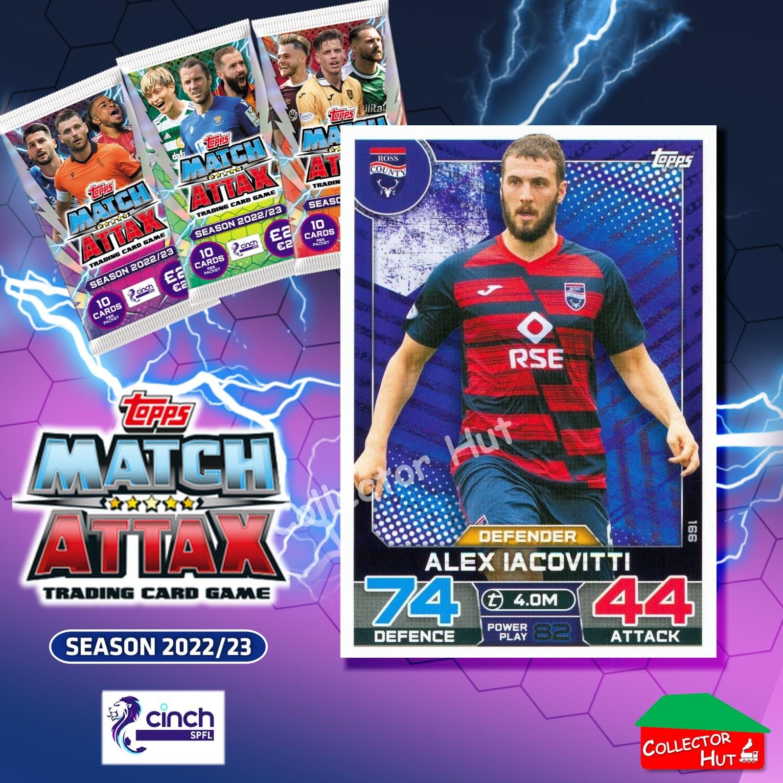 TOPPS MATCH ATTAX SPFL 2022/23 #163-264 Choose Your Card
