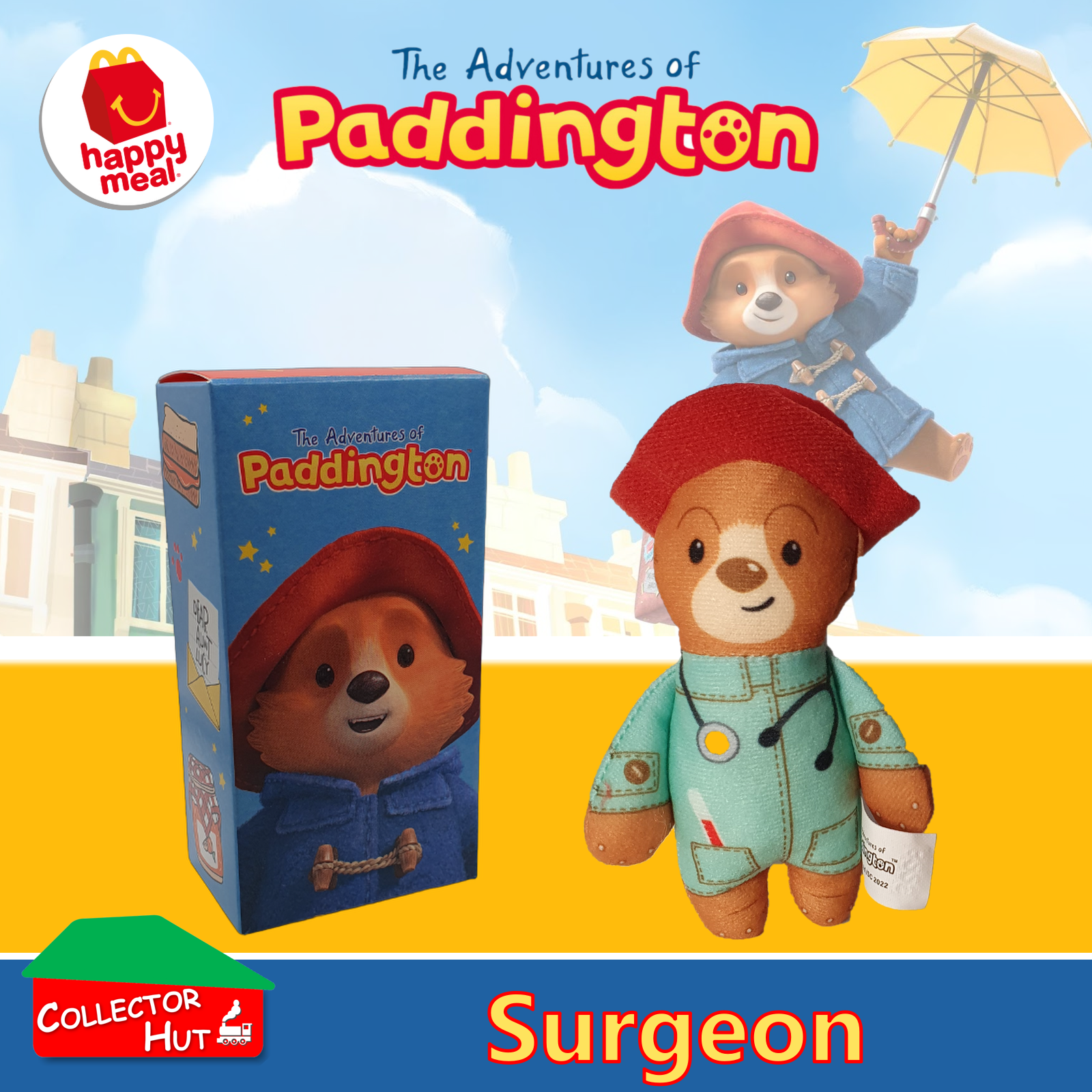 McDonald's Happy Meal The Adventures of Paddington 2022 Plush Toys
