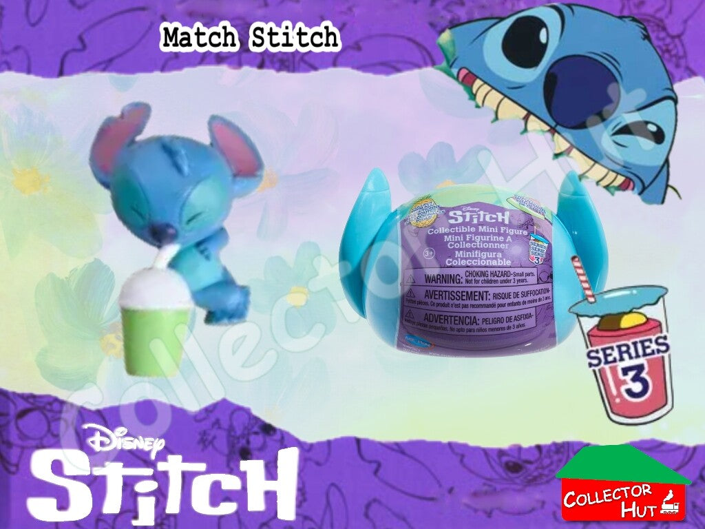 Disney Stitch Feed Me Blind Mini Figures Series 3 (Identified) New & Sealed