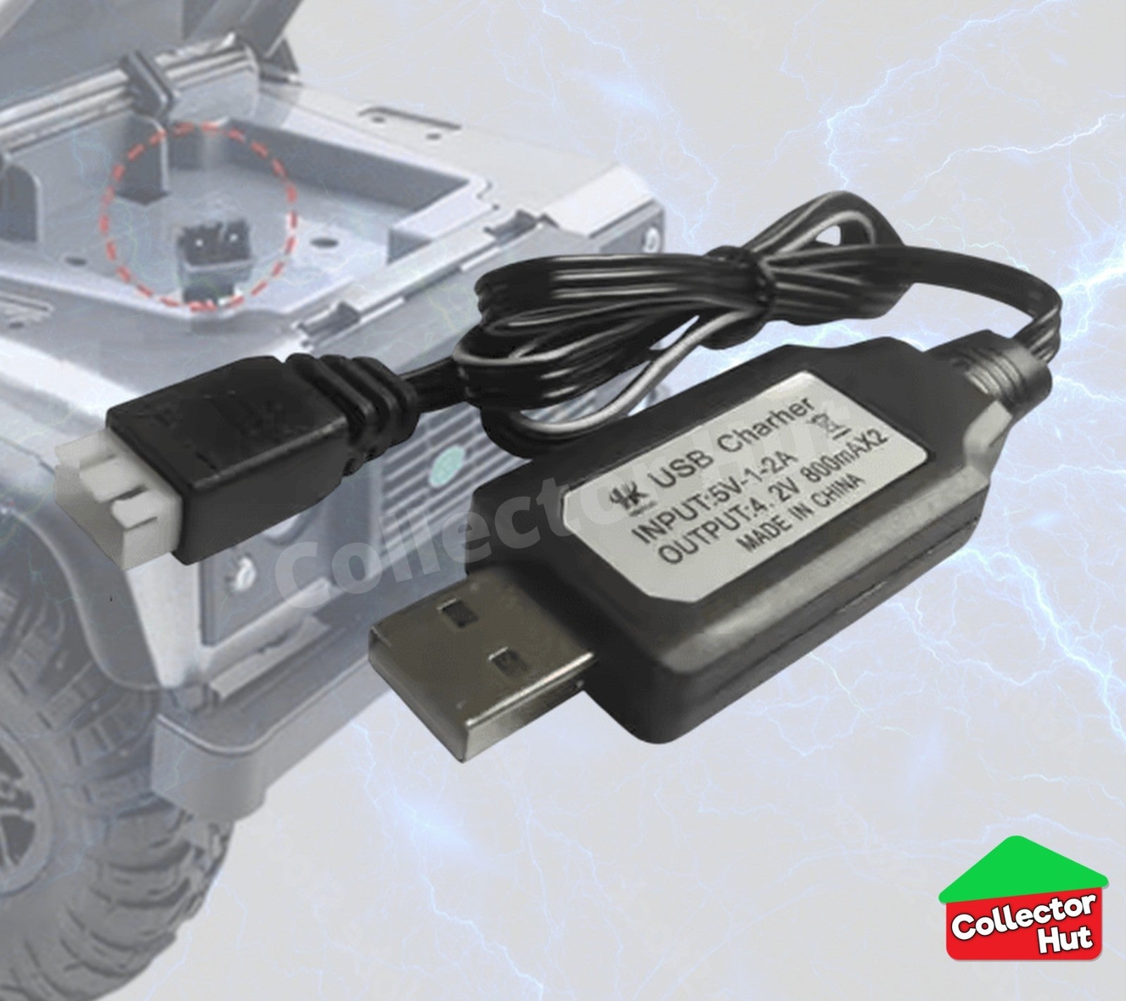 RC Lipo Batteries Car Truck JST SM Plug USB Chargers 7.4V
