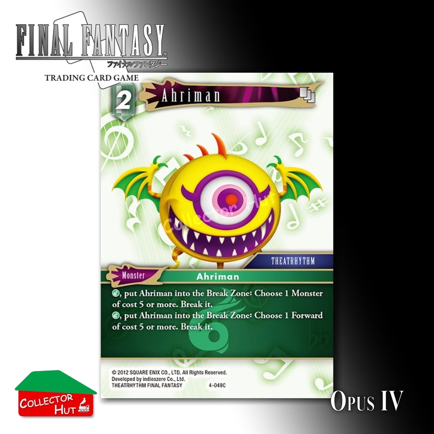 Final Fantasy Trading Card Game OPUS IV 4 Singles You Choose