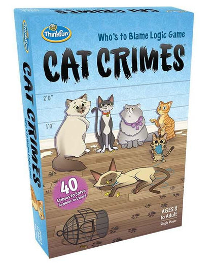 Cat Crimes Logic Game Tabletop for 8+