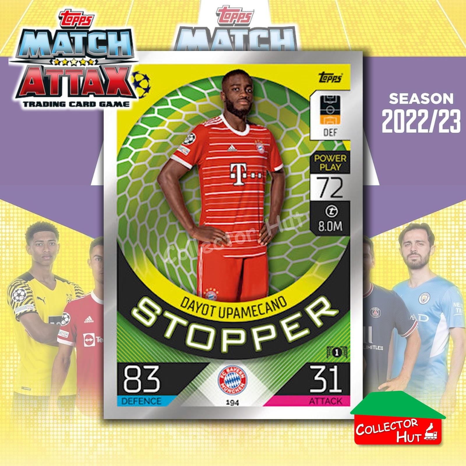Topps Match Attax Europa Champions League 2022/23 TCG Trading Cards Base 190-387