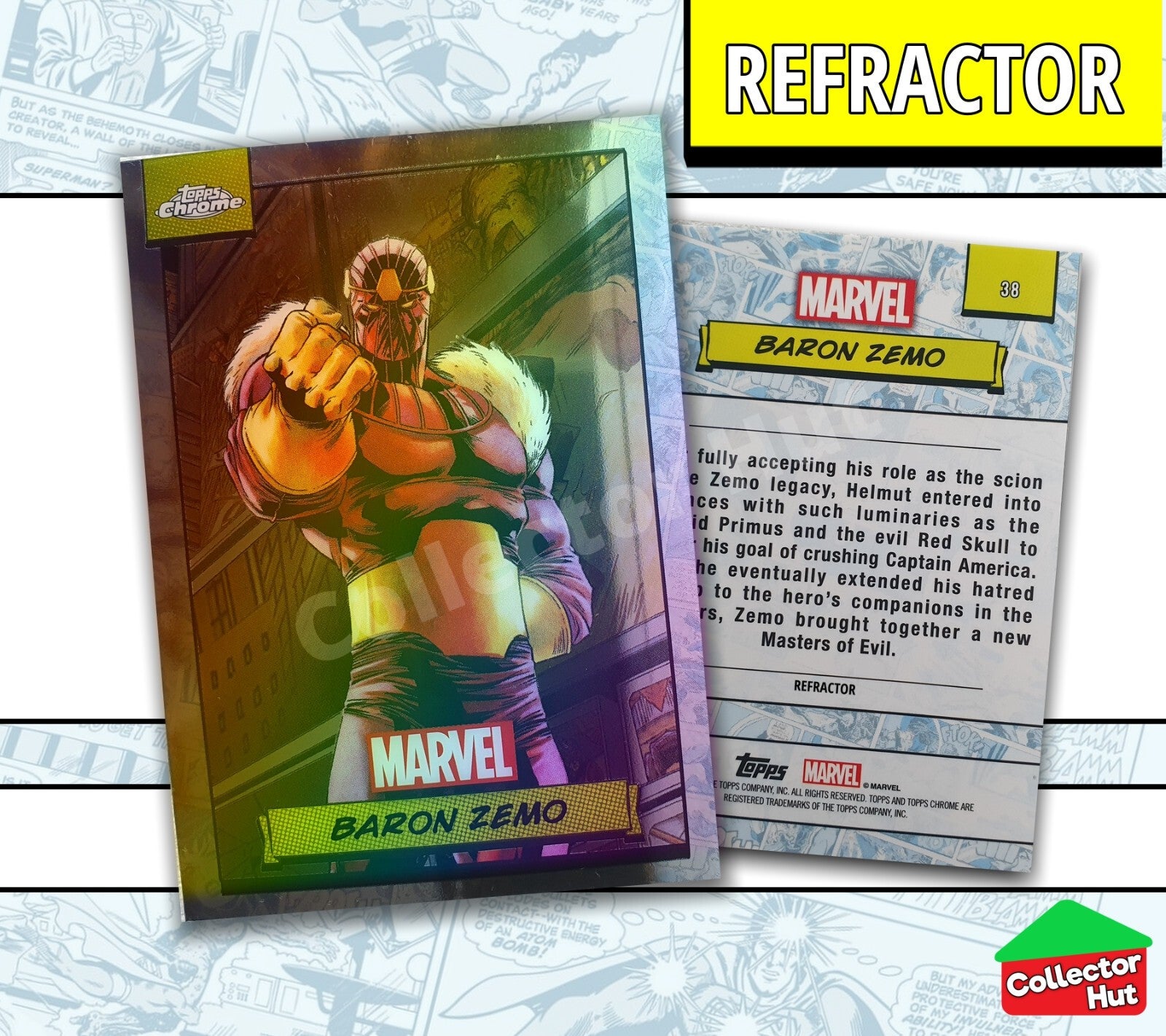 Marvel Topps Chrome 2024 REFRACTOR Card Collection YOU CHOOSE