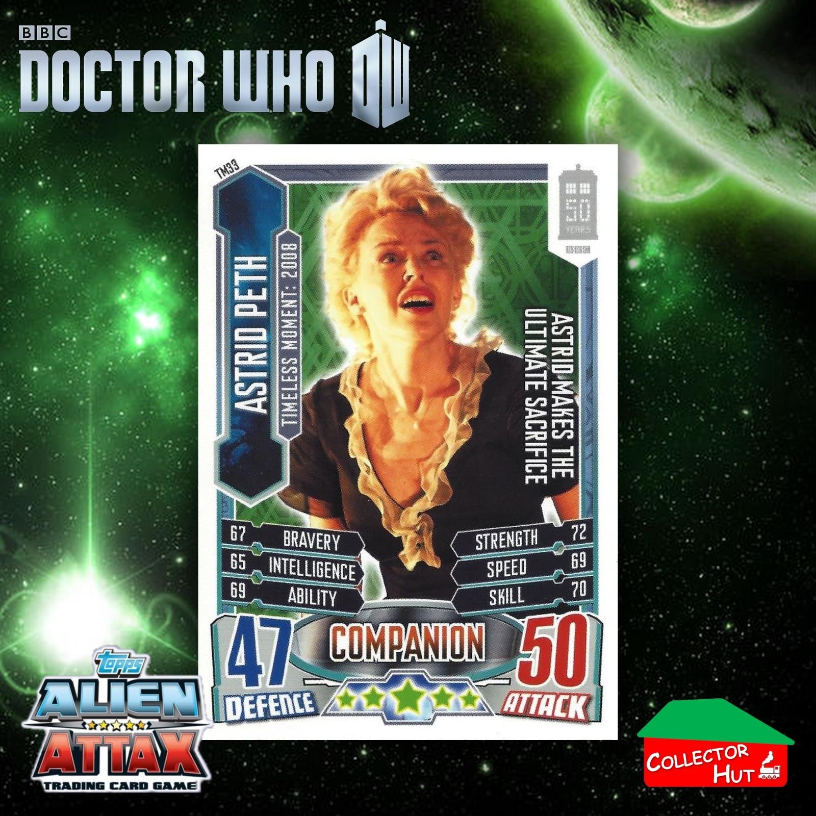 Topps Doctor Who Alien Attax 50th Anniversary Edition Companion Timeless Cards