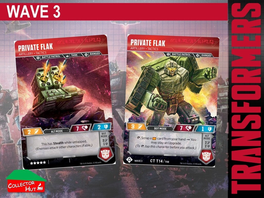 Transformers TCG CHARACTER Trading Cards All Waves