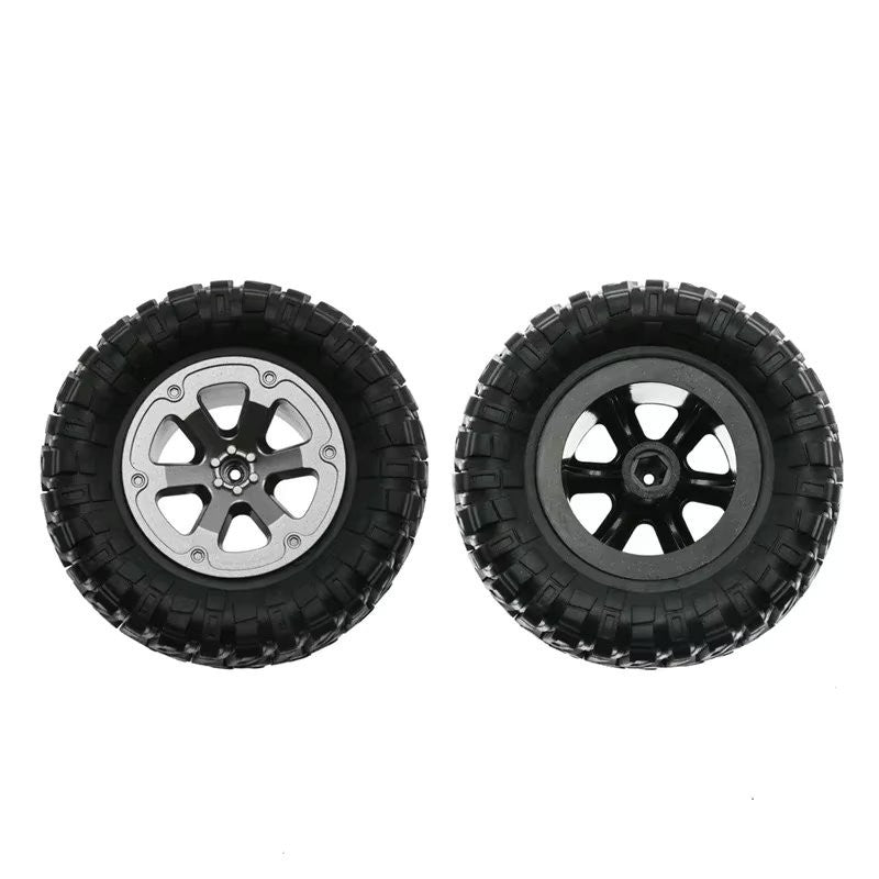 RC Model Wheels Tyres 5mm Hub 73mm x 32mm 38g 4pcs Set Car Truck MN99