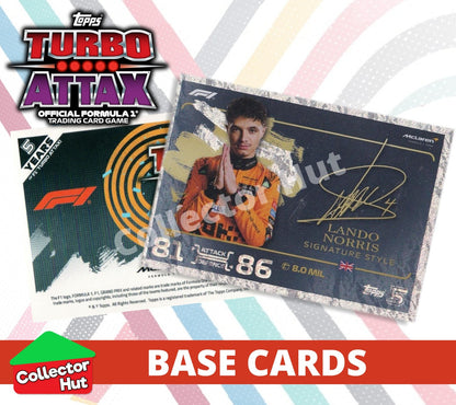 Topps Turbo Attax Formula 1 F1 2024 #1-166 Base Cards YOU CHOOSE