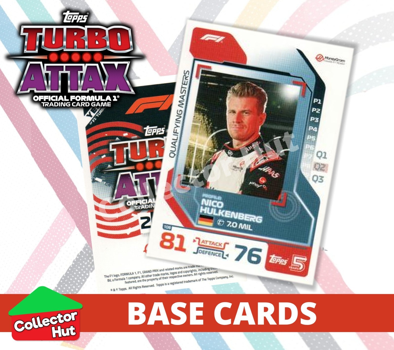 Topps Turbo Attax Formula 1 F1 2024 #1-166 Base Cards YOU CHOOSE