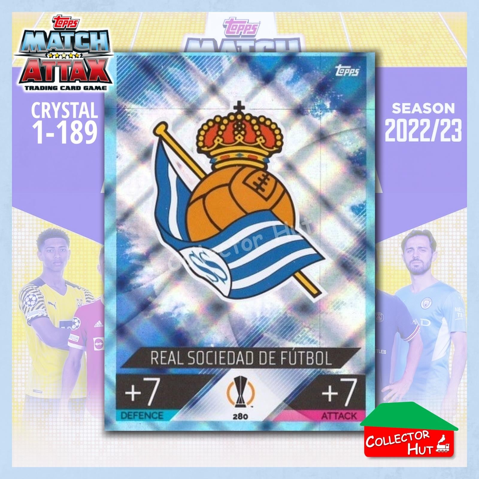 Topps Match Attax Europa Champions League 2022/23 Crystal Parallel Cards 190-387
