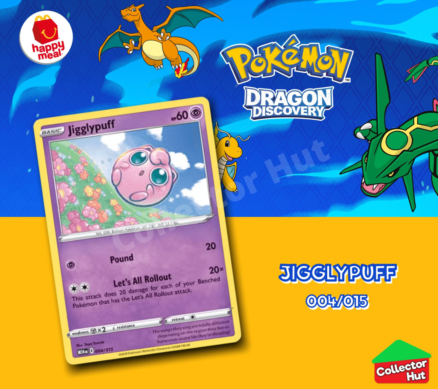 McDonalds Pokémon 2025 Dragon Discovery Card Collection Happy Meal