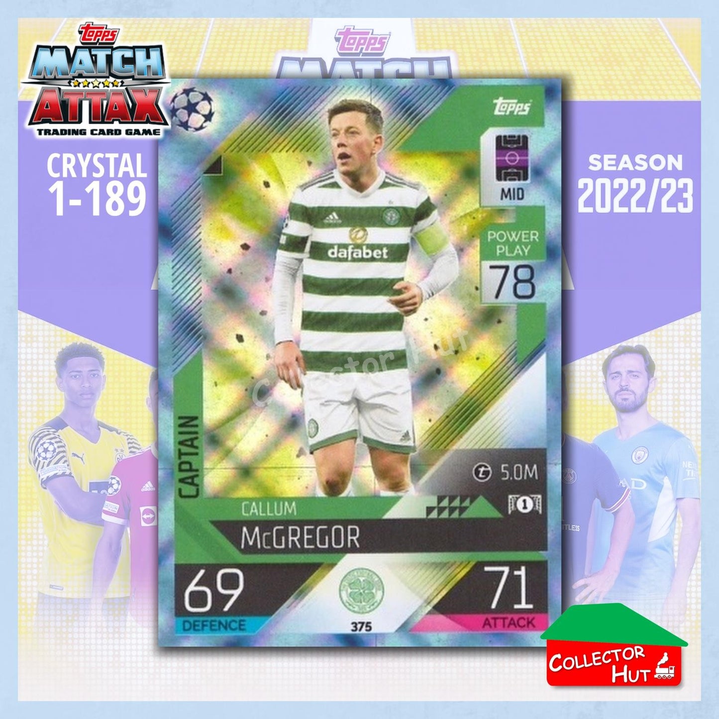 Topps Match Attax Europa Champions League 2022/23 Crystal Parallel Cards 190-387