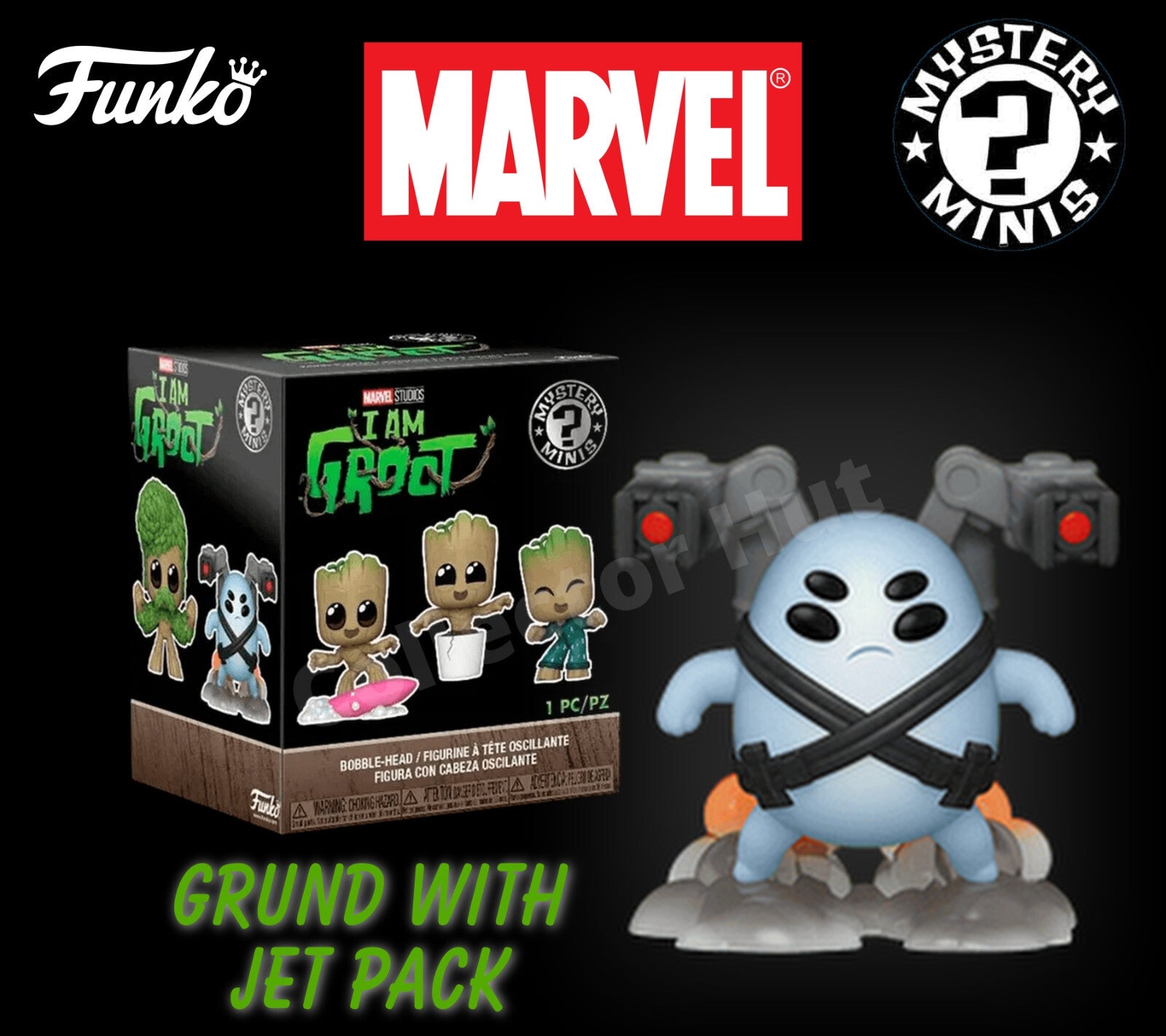 Funko Marvel Mystery Minis I am Groot Bobblehead Figures Guaridans of the Galaxy