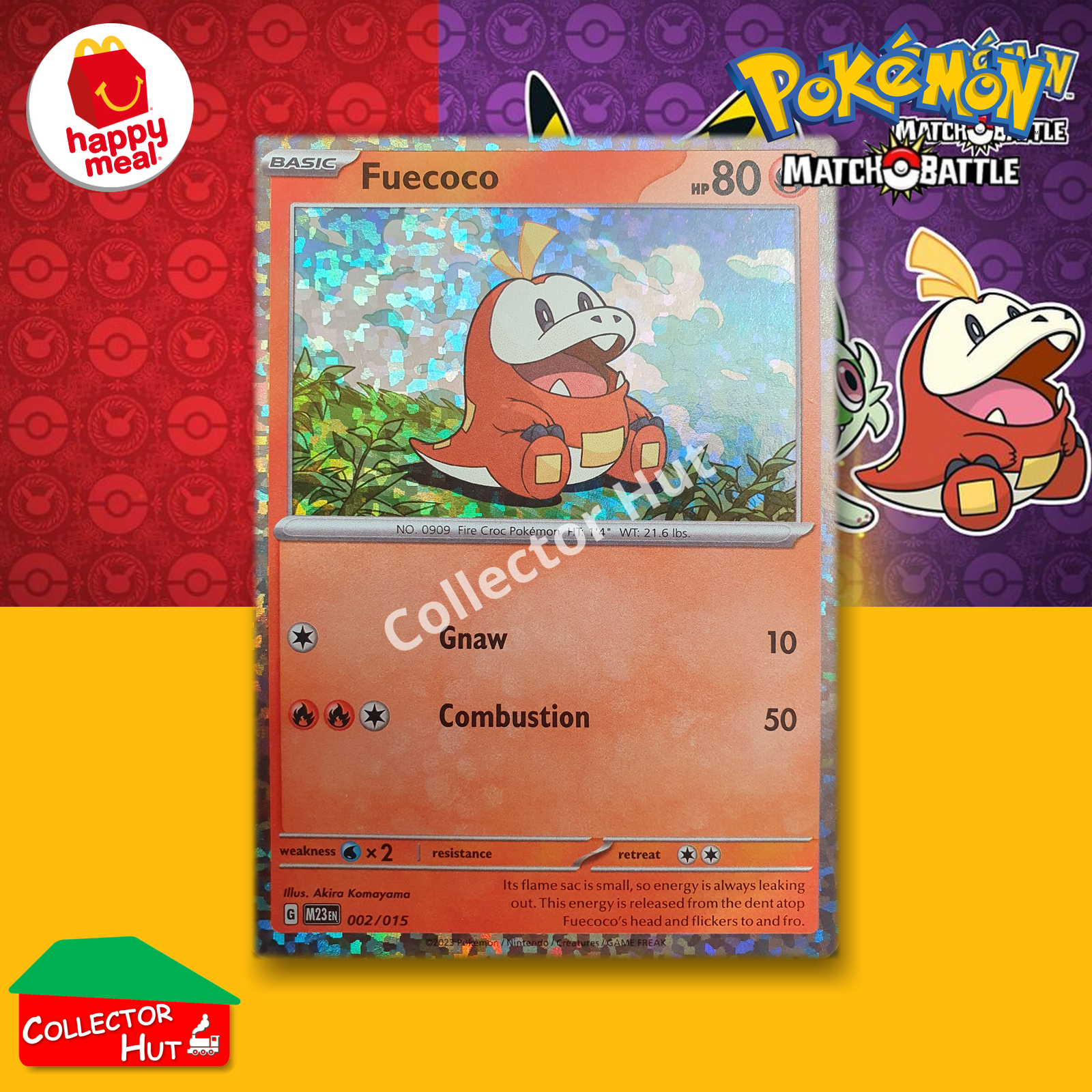 McDonald's Happy Meal 2023 Pokémon Match Battle SINGLE Trading Cards You Choose