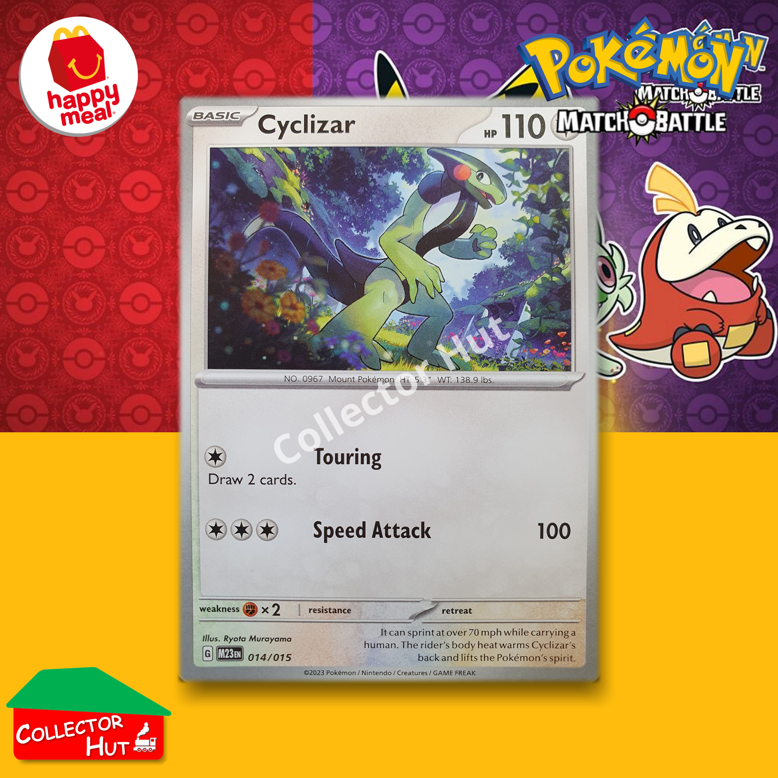 McDonald's Happy Meal 2023 Pokémon Match Battle SINGLE Trading Cards You Choose