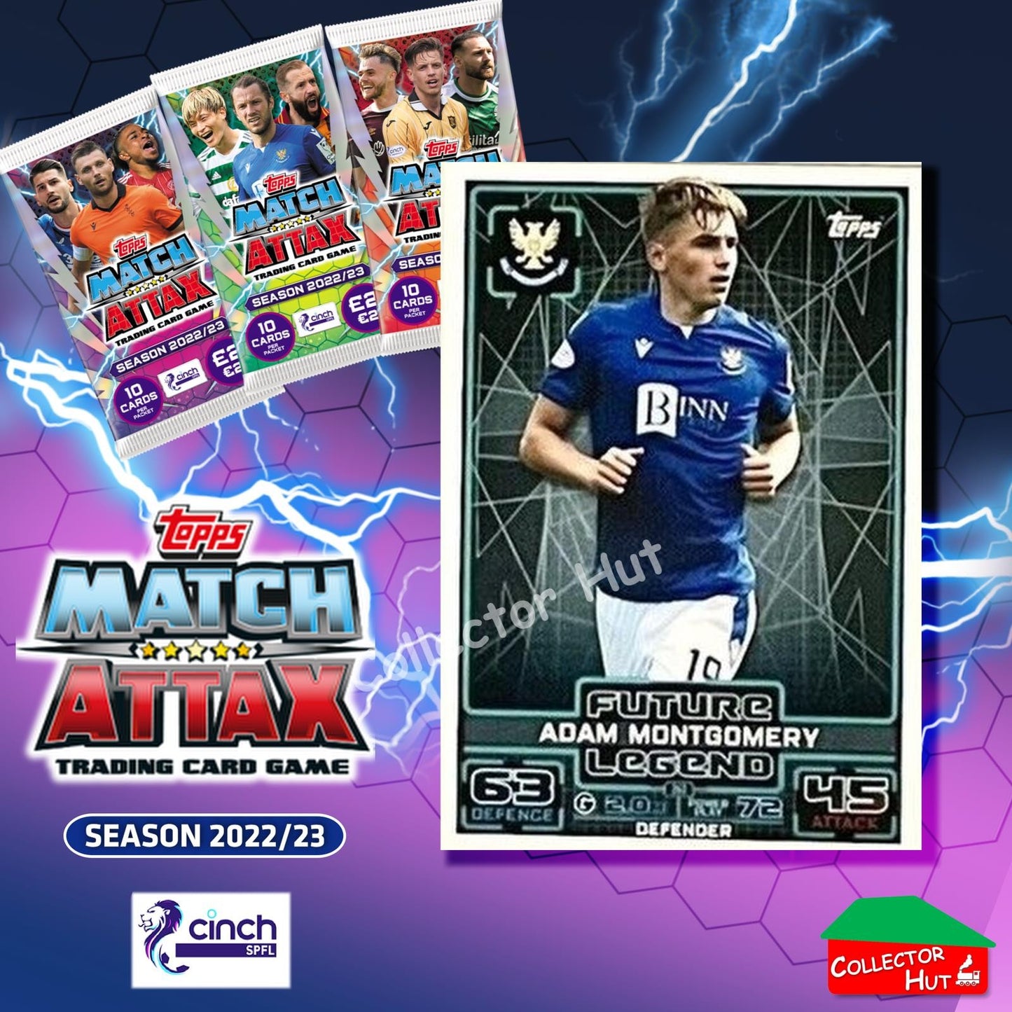 TOPPS MATCH ATTAX SPFL 2022/23 #163-264 Choose Your Card