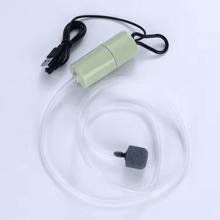Aquarium Oxygen Air Pump Mini Kit USB Powered for Fish Tank & Sea Monkeys